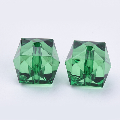 Transparent Acrylic Beads TACR-Q259-6mm-V17-1