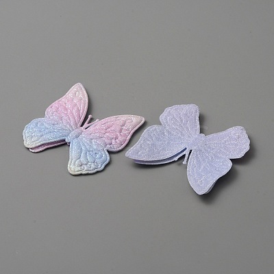 Butterfly Shape Cloth Sew on Patches Applique DIY-WH0032-89E-1