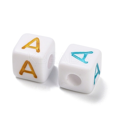 Opaque Acrylic Beads OACR-I022-01A-1