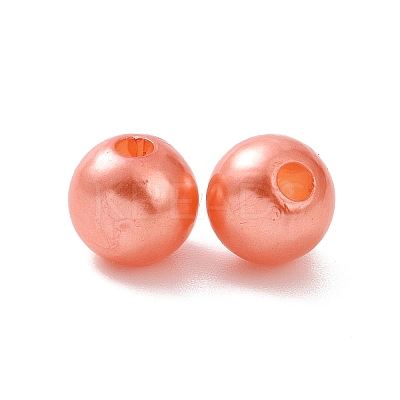 Imitation Pearl Acrylic Beads PL609-04-1