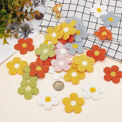 60Pcs 6 Colors  Ornament Accessories DIY-FG0002-96-1