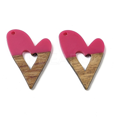 Resin and Walnut Pendants WOOD-I013-08B-1