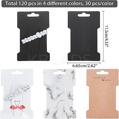 Cardboard Paper Hair Clip Display Cards CDIS-NB0001-12-1
