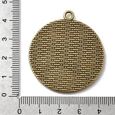 Vintage Tibetan Style Alloy Pendant Cabochon Bezel Settings X-TIBEP-M018-88AB-NF-1