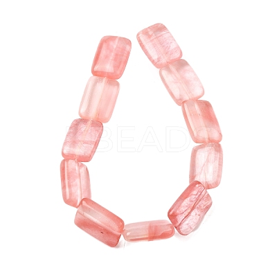 Cherry Quartz Glass Beads Strands G-S386-A09-1
