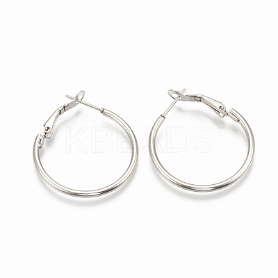 Tarnish Resistant 304 Stainless Steel Hoop Earrings LS-STAS-S078-07-30mm-1