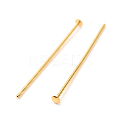 Brass Flat Head Pins KK-F824-114C-G-1