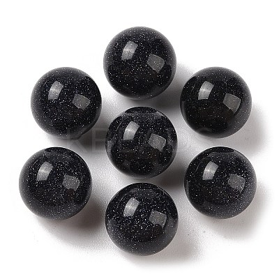 Synthetic Blue Goldstone No Hole Sphere Beads G-K353-04D-26-1