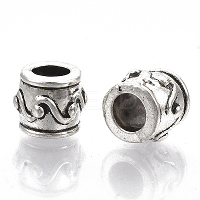 Tibetan Style Alloy European Beads LS-X-TIBE-S320-080AS-LF-1