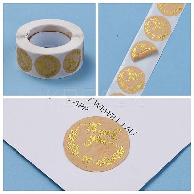 1 Inch Thank You Stickers DIY-G013-A11-1