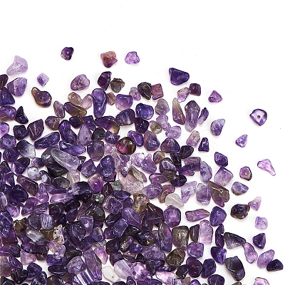 Natural Amethyst Chip Beads G-CJ0001-23-1