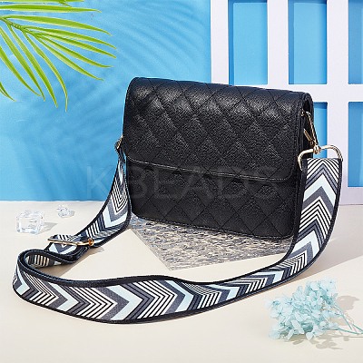 Arrows & Word Pattern Adjustable Nylon Bag Strap FIND-WH0092-23-1