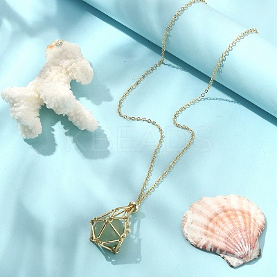 304 Stainless Steel Macrame Pouch Braided Gemstone Holder Pendant Necklace Making NJEW-TA00097-01-1