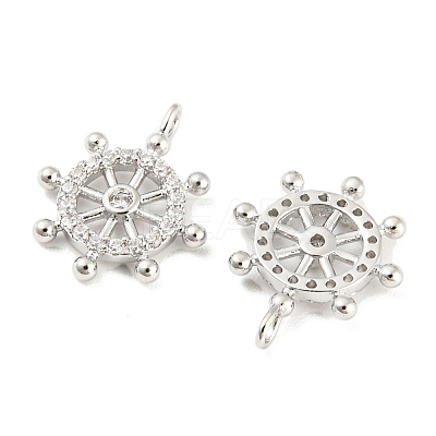 925 Sterling Silver Micro Pave Cubic Zirconia Charms STER-Q190-04P-1