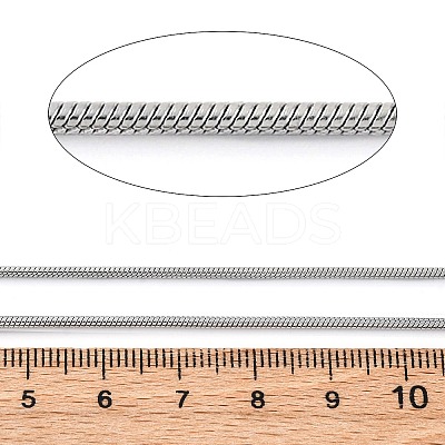304 Stainless Steel Round Snake Chains CHS-M009-01P-03-1
