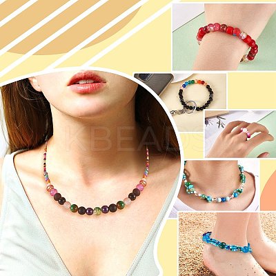 2 Bag Glass Round Beads Set JX547E-1