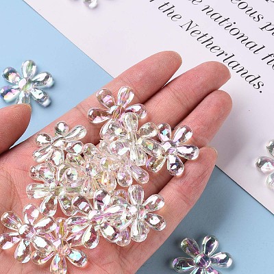 Transparent Acrylic Beads TACR-S154-35C-205-1
