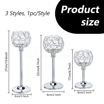 Iron Candle Holder AJEW-WH0880-02P-1