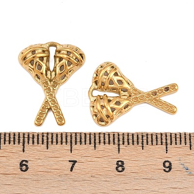 304 Stainless Steel Pendant Rhinestone Settings STAS-H241-15G-1