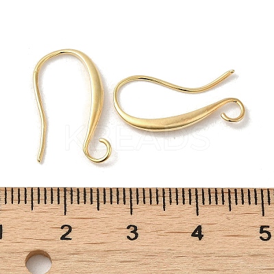Brass Earring Hooks KK-H455-61G-1