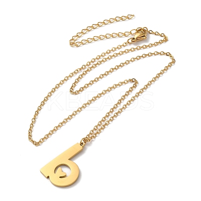304 Stainless Steel Pendant Necklaces LS-NJEW-H036-02G-B-1