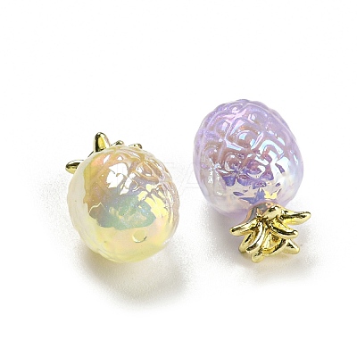 Iridescent Plating Acrylic Beads MACR-K353-25G-1