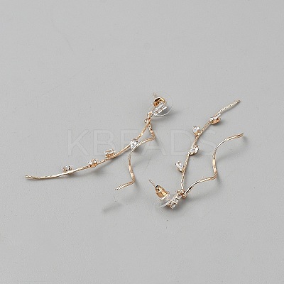 Alloy Horse Eye Dangle Stud Earrings EJEW-WH0004-191KCG-1