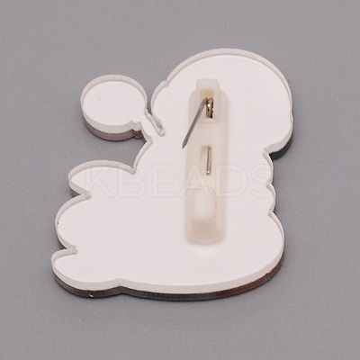 Astronaut with Rocket Brooch Pin JEWB-SZC0001-25-1