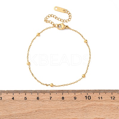 304 Stainless Steel Satellite Chains Bracelets BJEW-M096-02A-G-1