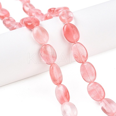 Cherry Quartz Glass Beads Strands G-M206-35-1