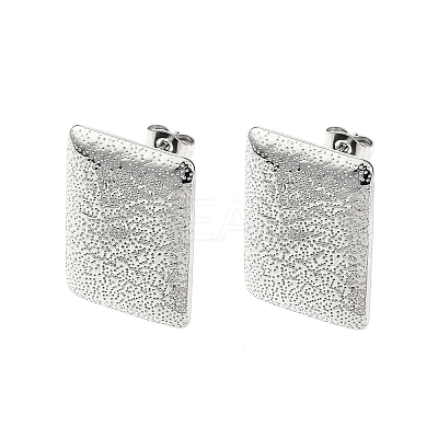 Non-Tarnish 304 Stainless Steel Stud Earring Findings STAS-L024-002P-03-1