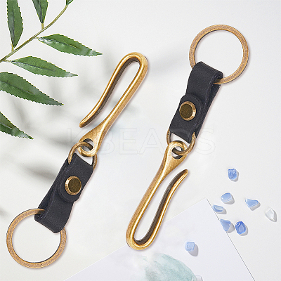 4Pcs Alloy U Shape Belt Hook Keychains KEYC-SC0002-19B-1