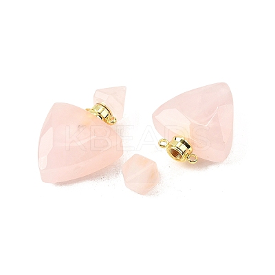 Natural Mixed Stone Perfume Bottle Pendants G-L623-10G-1