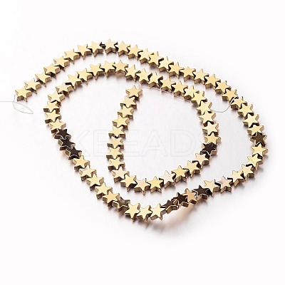 Electroplate Non-magnetic Synthetic Hematite Bead Strands G-F300-24B-03-1