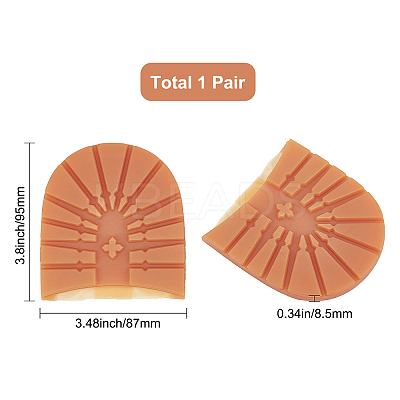 Anti Skid Rubber Shoes Bottom Heel Sole DIY-WH0319-38B-1