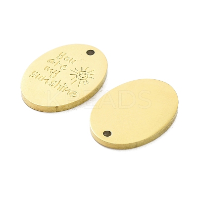 Ion Plating(IP) 316L Surgical Stainless Steel Pendants STAS-D029-22G-1