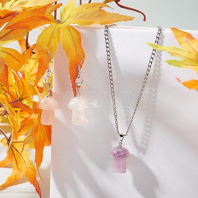 Horse Eye Gemstone Pendants G-FH0001-16-1