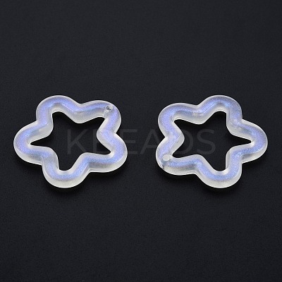 Transparent Luminous Acrylic Pendants TACR-T007-12E-1