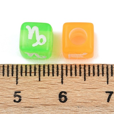 Opaque Acrylic Beads OACR-H052-03A-1