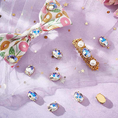 70Pcs Oval Sew on Rhinestone DIY-UN0004-22-1