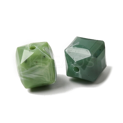 Opaque Acrylic Imitation Gemstone Beads OACR-G061-03-1