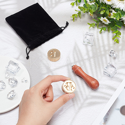 2Pcs 2 Styles Brass Stamp Heads DIY-CP0007-67-1