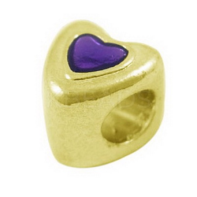 Metal Alloy European Beads LS-LFD8290Y-1-NFG-1