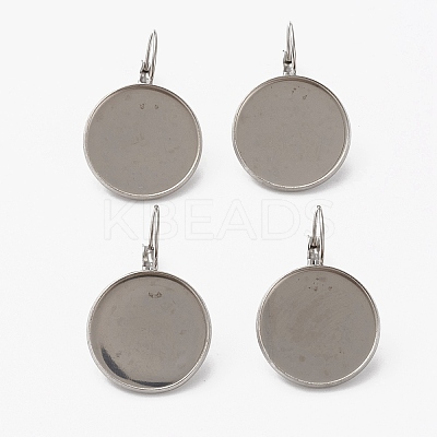 Tarnish Resistant 304 Stainless Steel Leverback Earring Findings LS-STAS-L253-005A-P-1