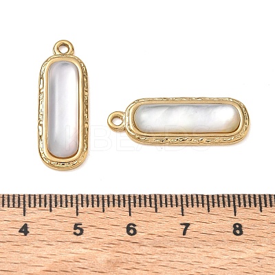 Natural Freshwater Shell Pendants SA-CBA11D7-25A-G-1