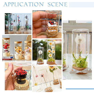 4Pcs High Borosilicate Glass Dome Cover DJEW-PH0001-37-1