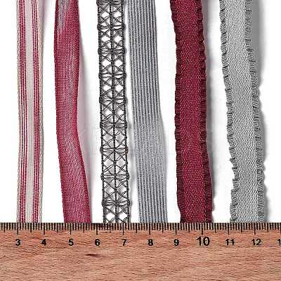 18 Yards 6 Styles Polyester Ribbon SRIB-C001-D05-1