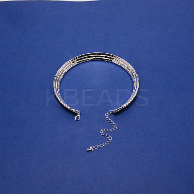 Crystal Rhinestone Jewelry Set SJEW-WH0001-003-1
