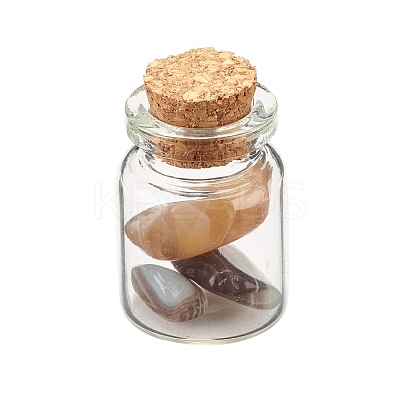 Transparent Glass Wishing Bottle Decoration DJEW-A001-01B-11-1