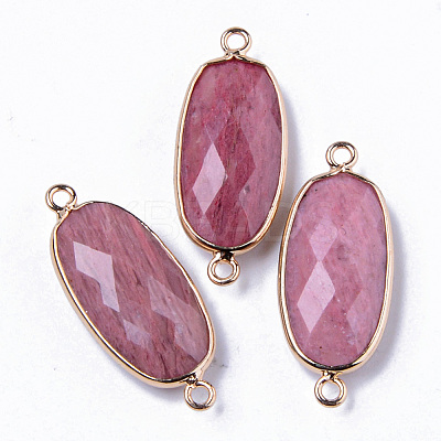 Natural Rhodochrosite Links Connectors X-G-R472-03G-1